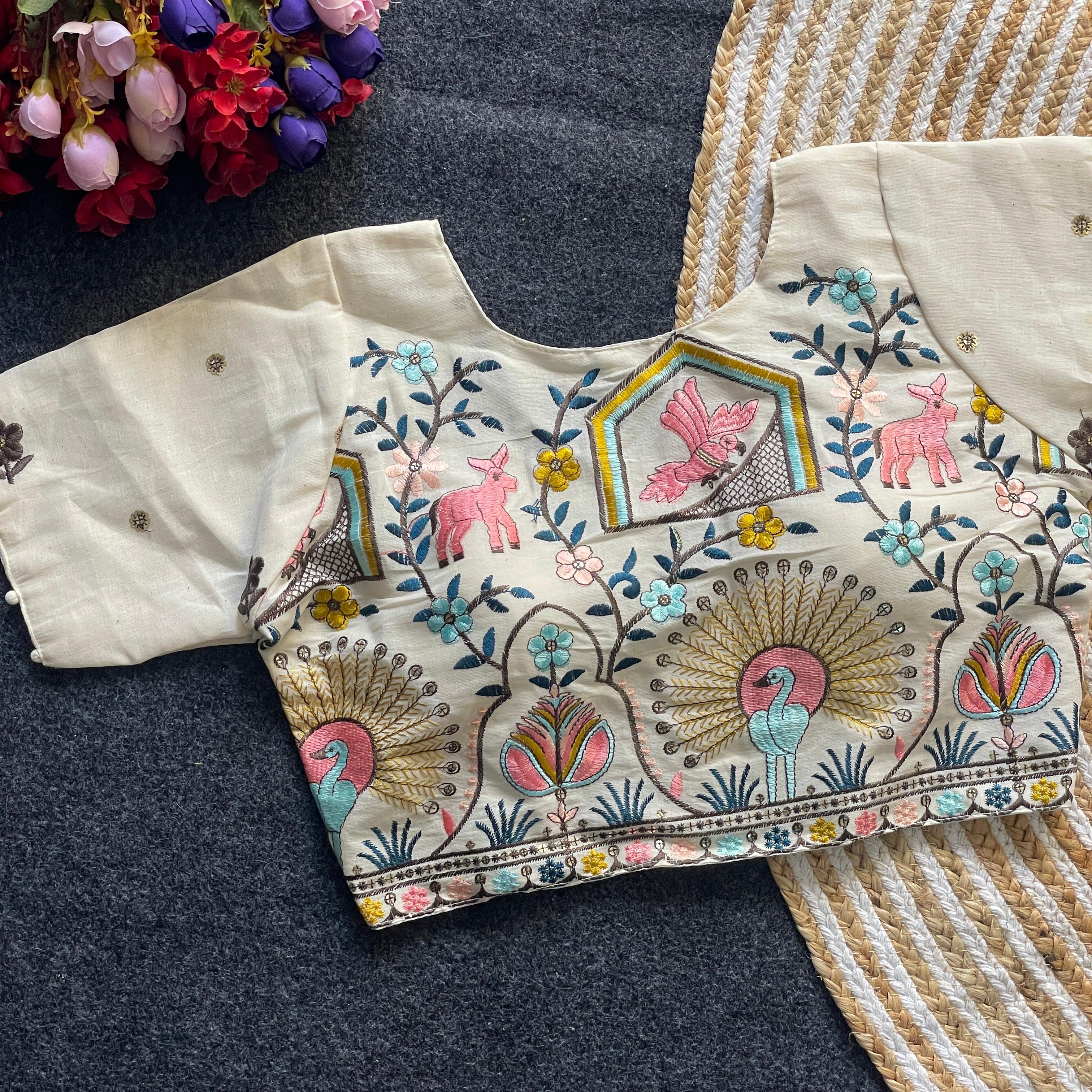 Nisha Khadi Cotton Blouse