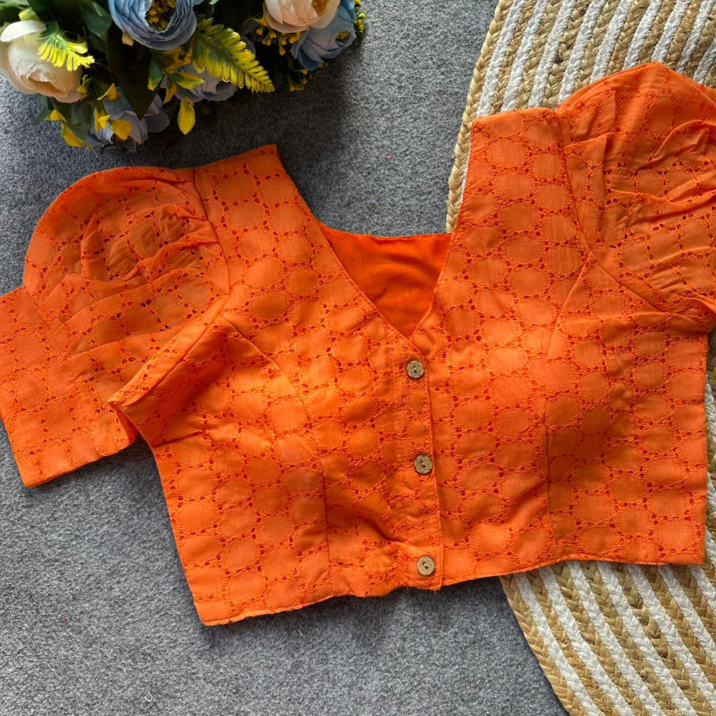 Payal Orange Colour Blouse