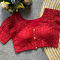 Reena Red Half Sleeves Blouse
