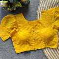 Sonal Yellow Cotton Blouse