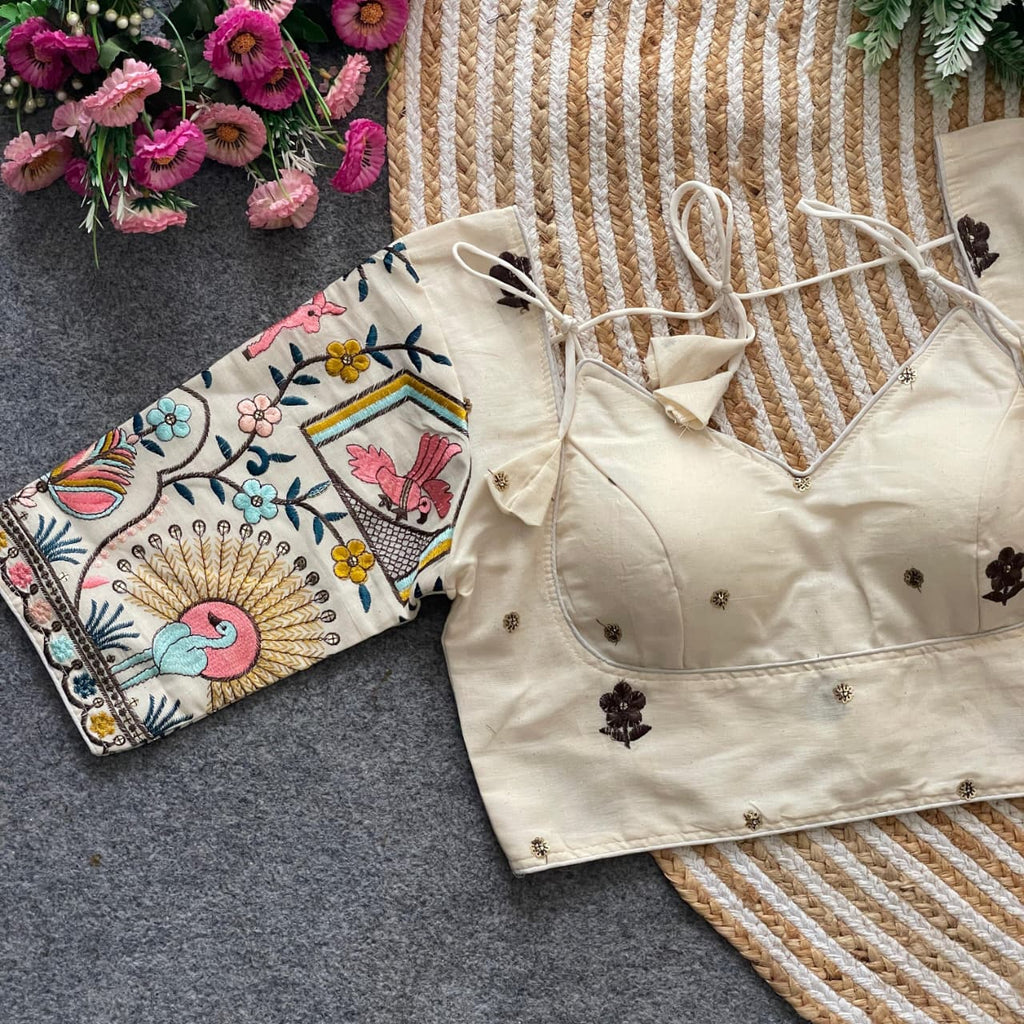 Amayra Khadi Embroidery Work Blouse