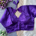 Purple color malai satin Blouse