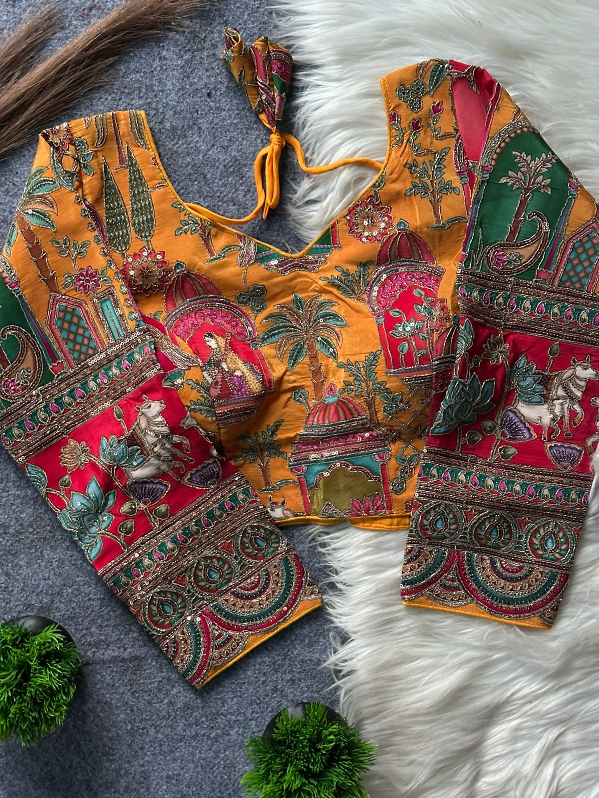 Riwaayat Chinon Print Blouse