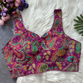 Yamini Purple Natural Blouse
