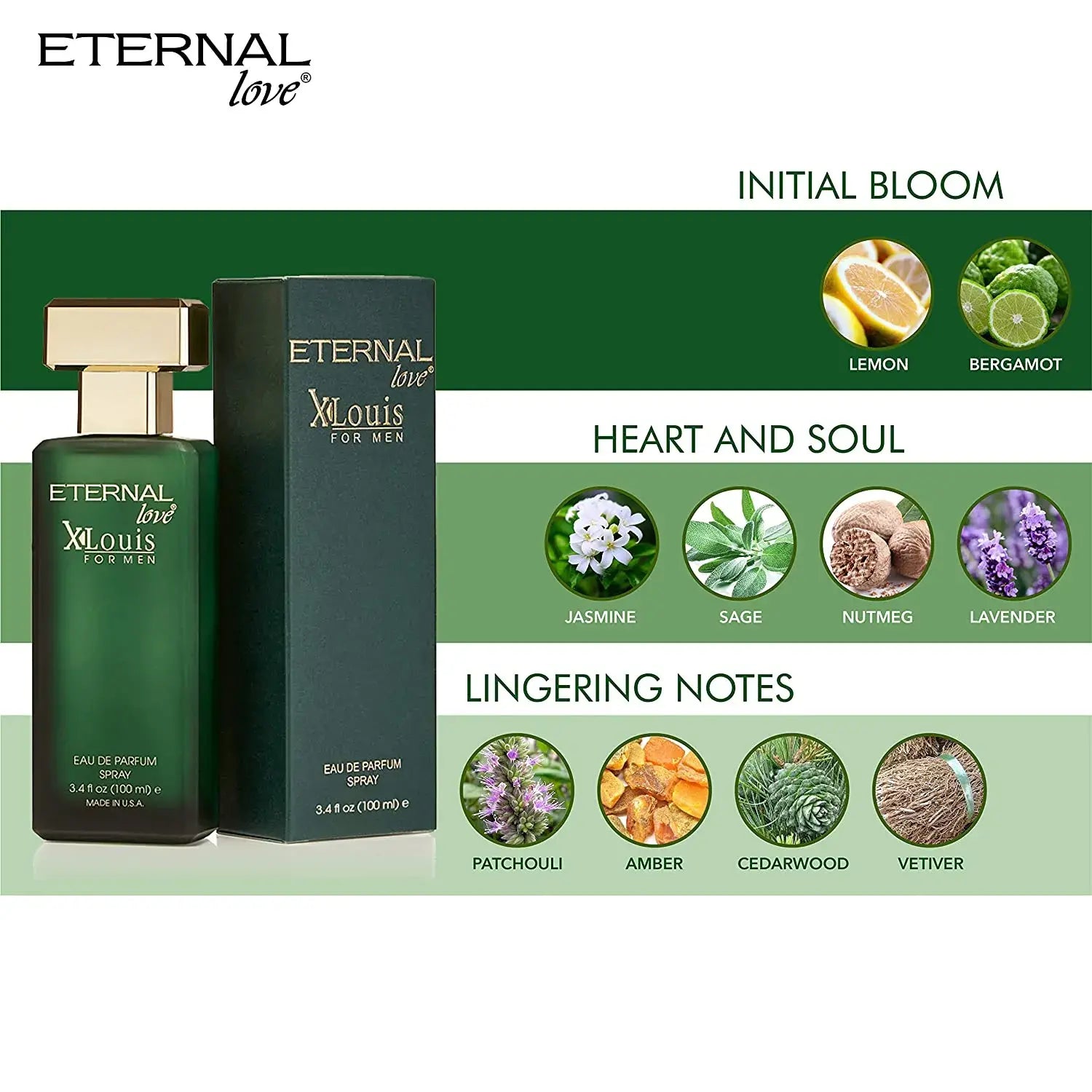 Eternal Love Perfume X-Louis For Men 100ml | Eau De Parfum | Made in U.S.A