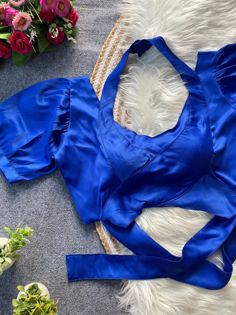 Katrina Malai satin blouse