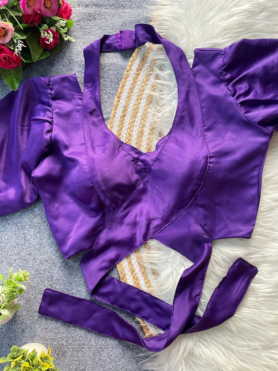 Hema Malai satin blouse