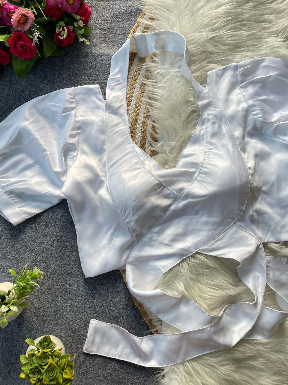 Neetu Malai satin blouse