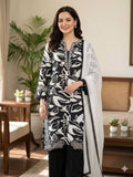 Black White Floral Designer Palazzo Suit Set