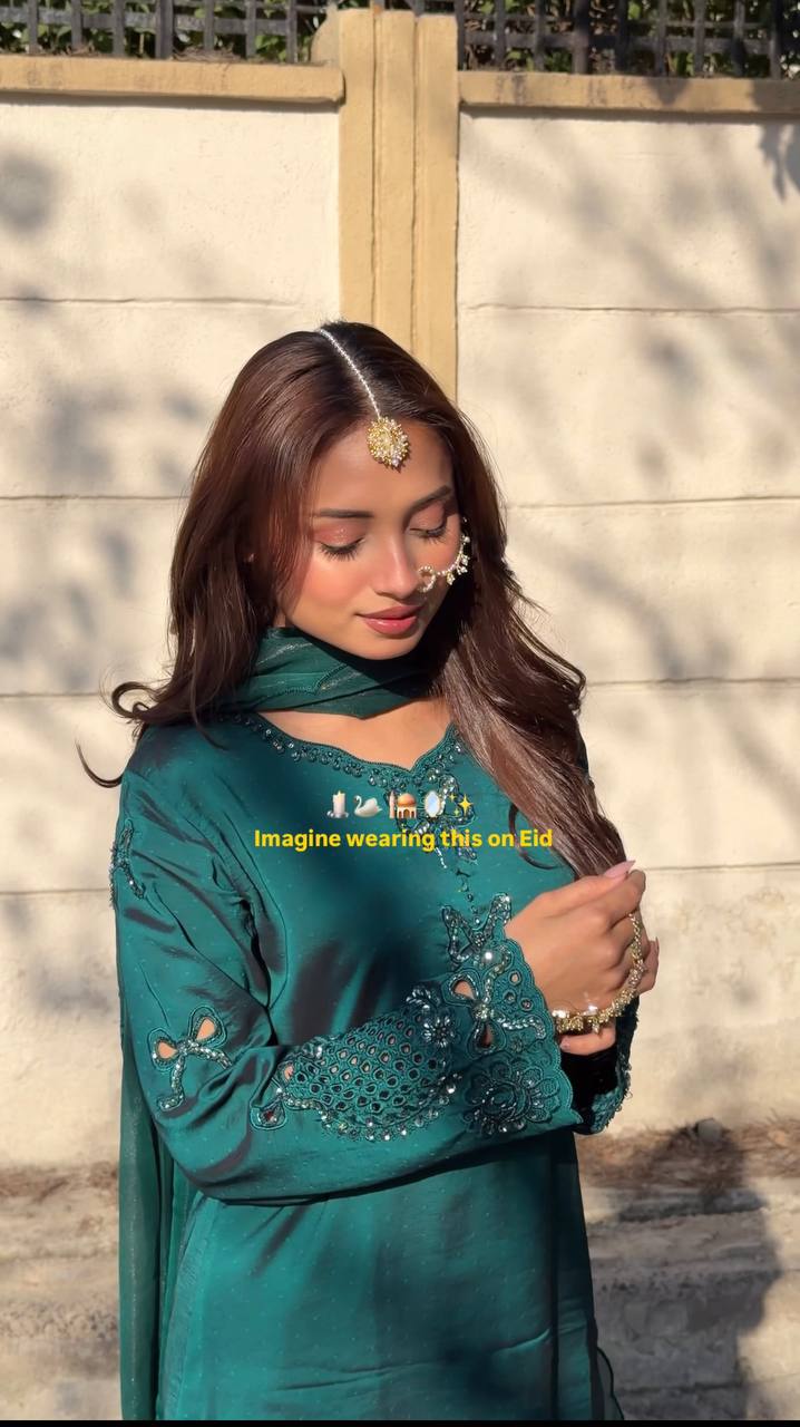 Moonlight Glam Rama Color Intricate Thred work Sharara Suit