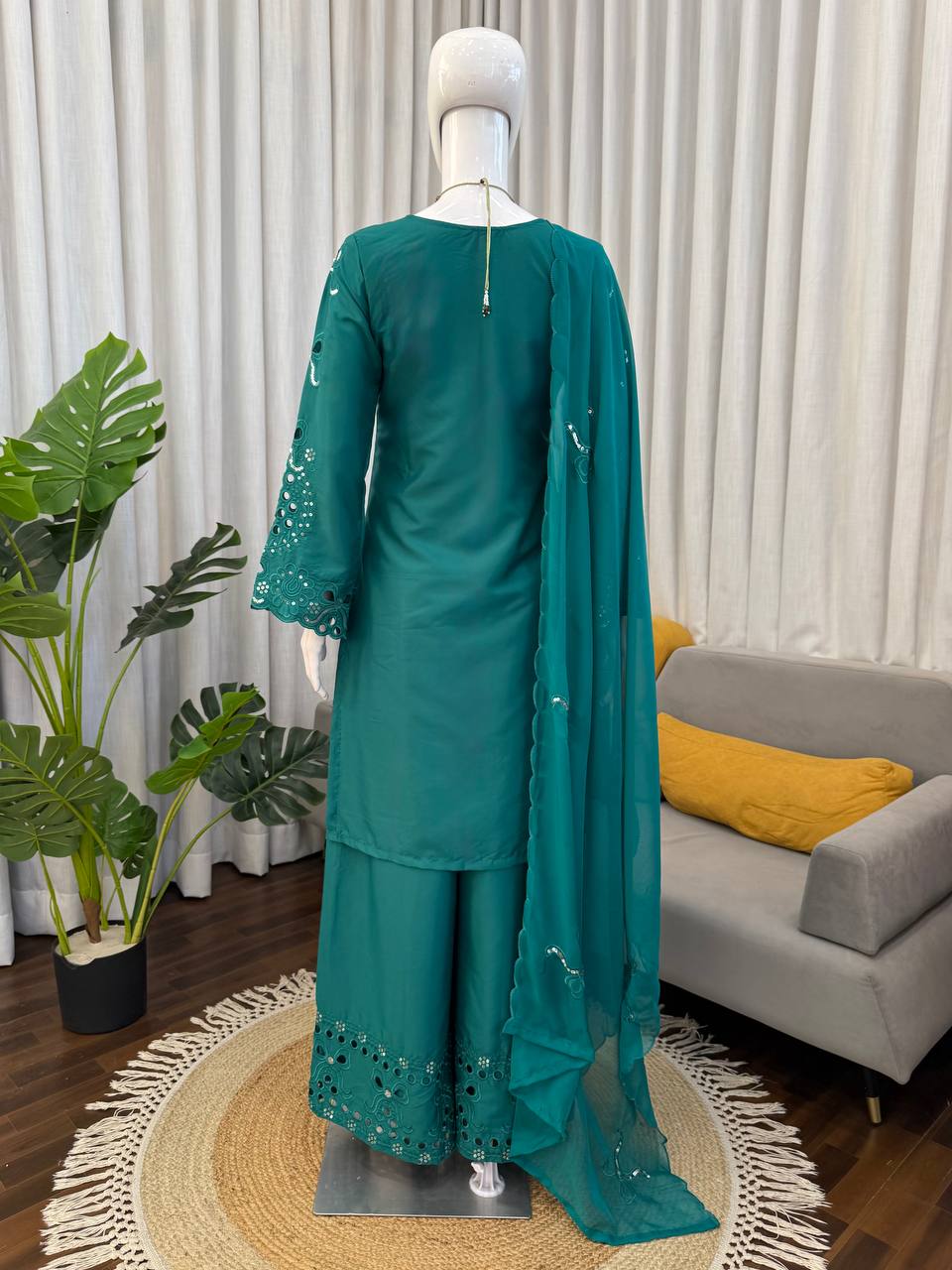 Moonlight Glam Rama Color Intricate Thred work Sharara Suit