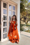 Floral Fanta Color Fendy Silk Anarkali Suit