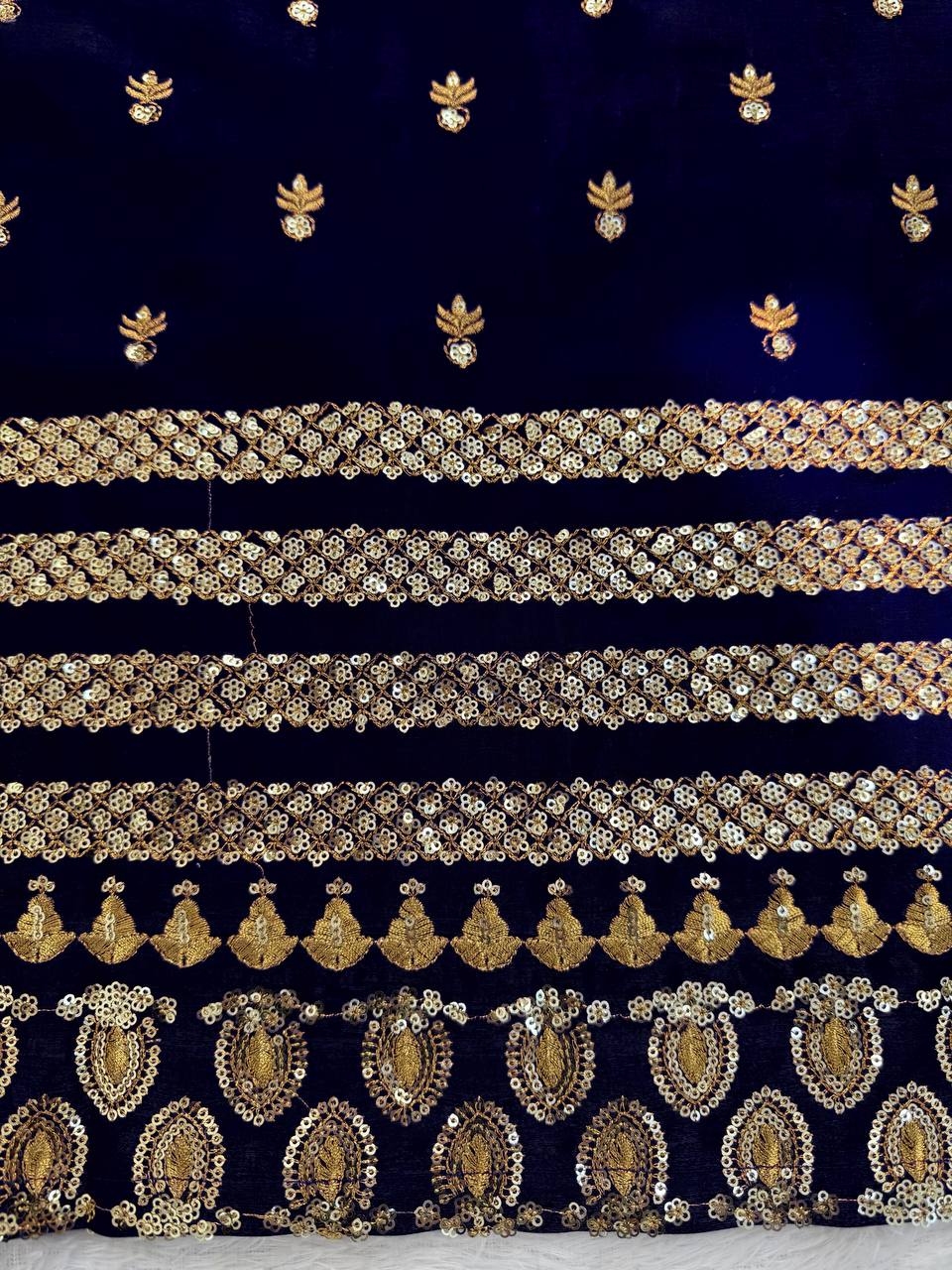 Luxora Blue Color Roman Fab Kurta Set