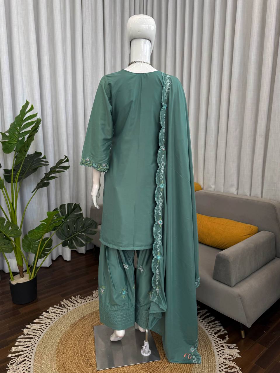 RichMood Rama Color Natural Crep Farshi Salwar Suit Set