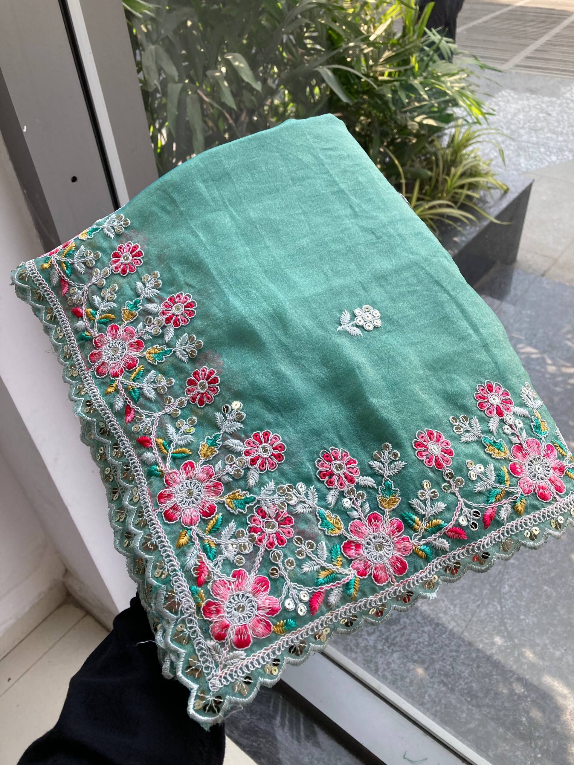 Feel Like Royalty In This Dreamy Mint Saree
