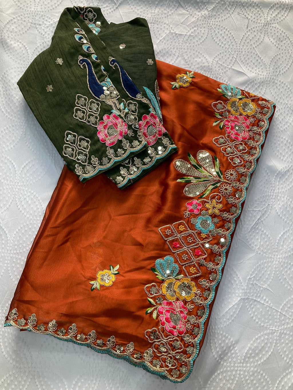 Copper Silk Premium Wedding Saree