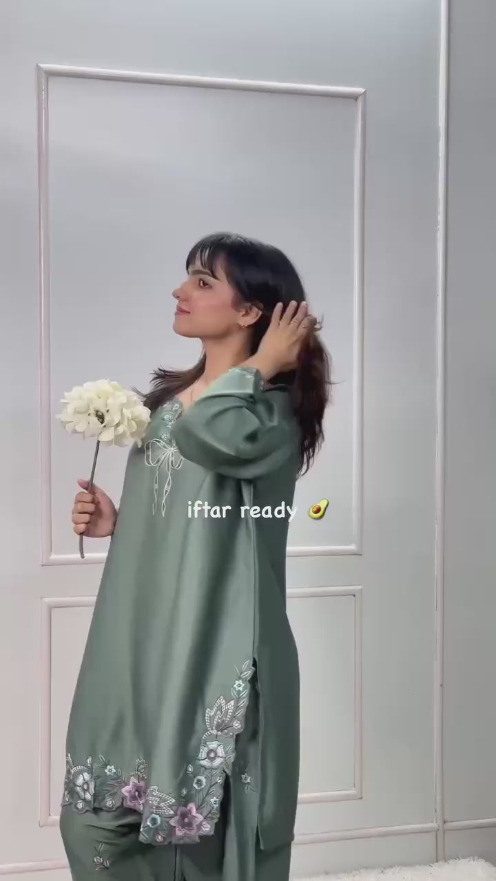 RichMood Rama Color Natural Crep Farshi Salwar Suit Set